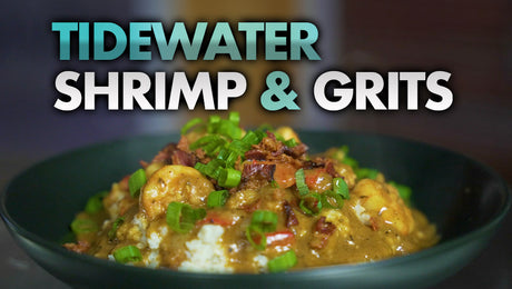 Shrimp and grits with bacon gravy: a flavorful Southern classic.