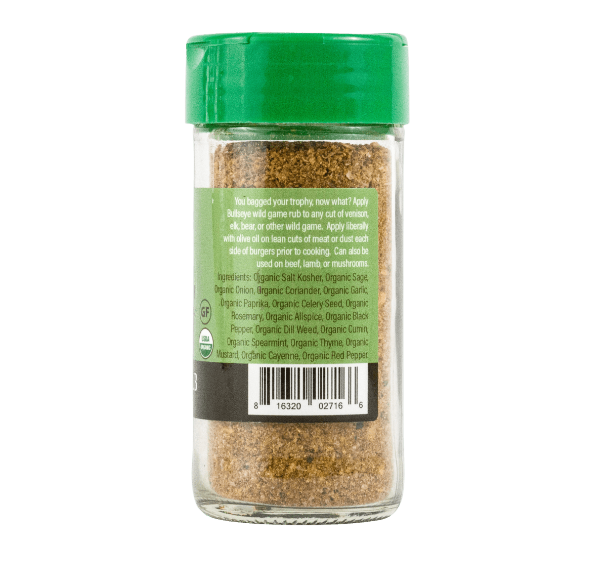 FLAVOR SEED - Bullseye Organic Venison and Wild Game Rub - Flavor Seed