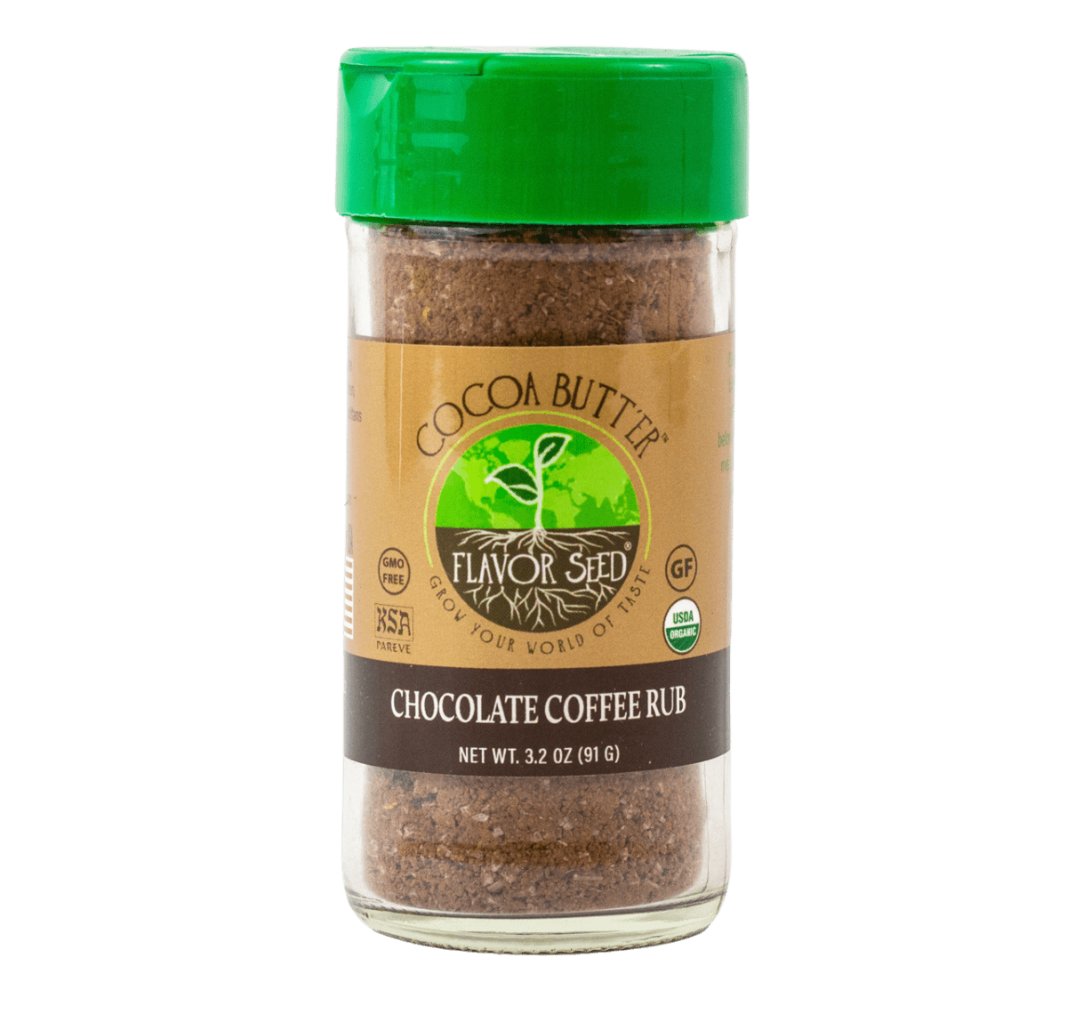 FLAVOR SEED - Cocoa Butt'Er Organic Chocolate Coffee BBQ Dry Rub | Award Winning #1 - Flavor Seed