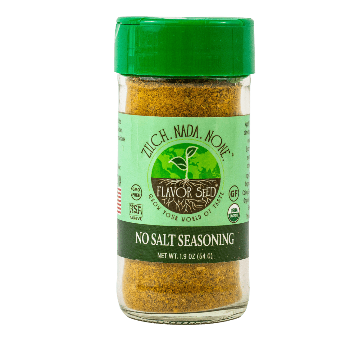 FLAVOR SEED - Zilch. Nada. None. No Salt Organic All Purpose Turmeric Seasoning - Flavor Seed