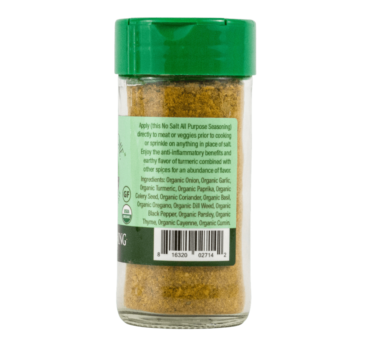 FLAVOR SEED - Zilch. Nada. None. No Salt Organic All Purpose Turmeric Seasoning - Flavor Seed